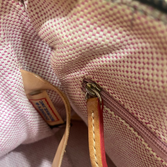 Dooney & Bourke Black and Tan Duffel Bag - Picture 6 of 8